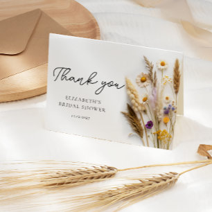 Love in Bloom Bridal Shower Thank You Card