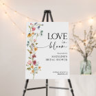 Love in Bloom Bridal Shower Welcome Sign Wildflowe