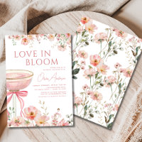 Love in Bloom Champagne Pink Bow Bridal Shower