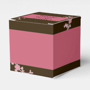 Love in Bloom Cherry Blossoms Wedding Favour Box