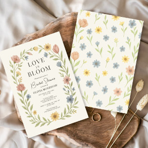 Love In Bloom Floral Bridal Shower Invitation