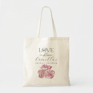 Love In Bloom Floral Bridal Shower Tote Bag