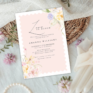 Love in bloom Floral Elegance Bridal Shower  Invitation