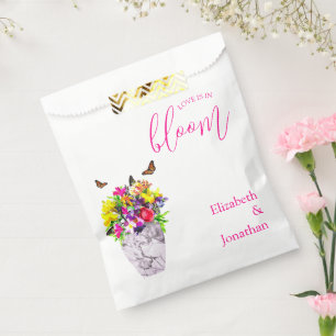 Love In Bloom Floral Wedding Favour Bags