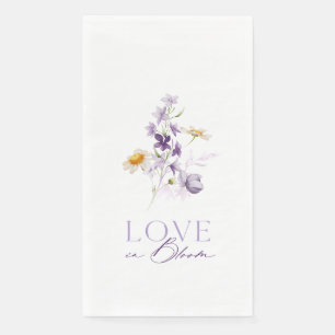 Love in Bloom Floral Wedding Guest Towel Napkin