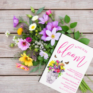 Love In Bloom Floral Wedding Save The Date