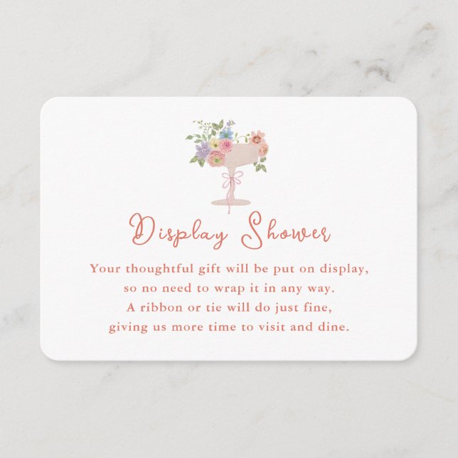 Love in Bloom Garden Bridal Shower Display Insert  (Front)