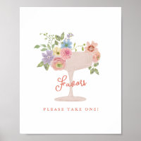 Love in Bloom Garden Bridal Shower Favours Sign