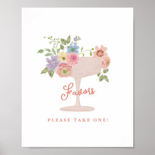 Love in Bloom Garden Bridal Shower Favours Sign