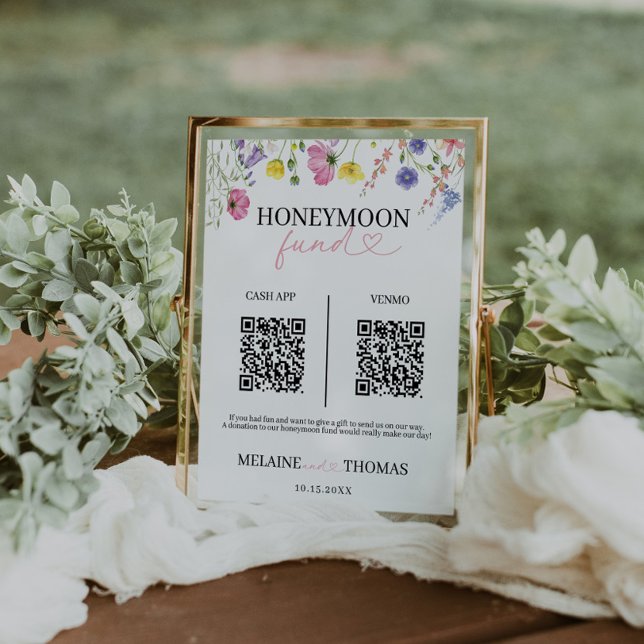 Love in Bloom Honeymoon Fund Sign (Creator Uploaded)