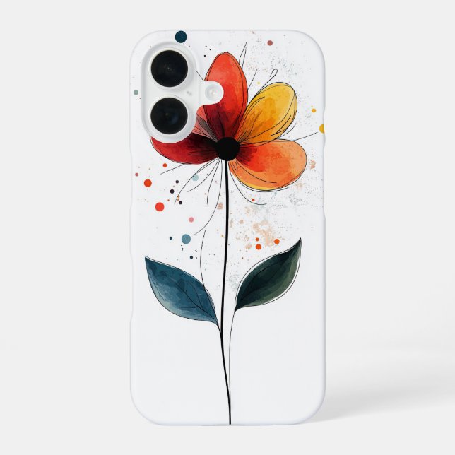 Love in Bloom iPhone 16 Case (Back)