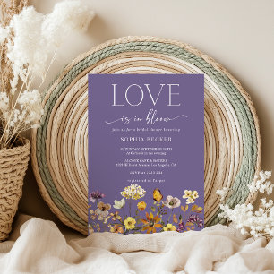 Love in Bloom Lavender Bridal Shower Invitation