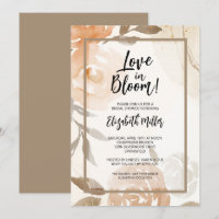 Love in Bloom Peach Floral Bridal Shower