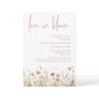 Love in Bloom Pink Wild Flowers Bridal Shower