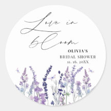 Love in Bloom  Purple Wildflower Bridal Shower 