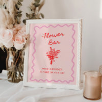 Love in Bloom Red Pink Flower Bar