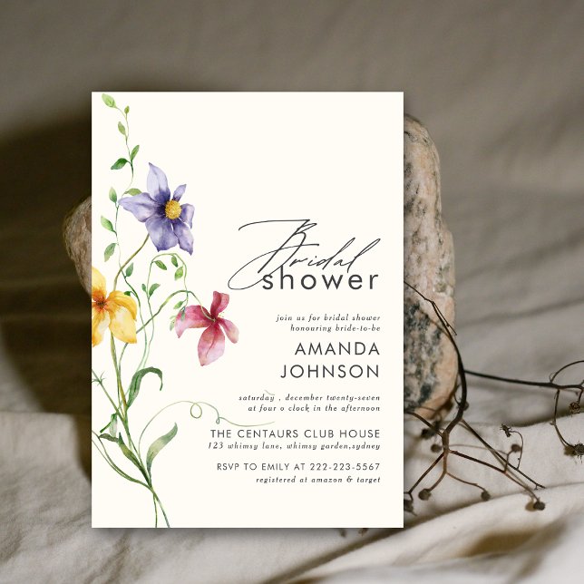 Love in bloom Spring Floral Bridal Shower  Invitation (Creator Uploaded)