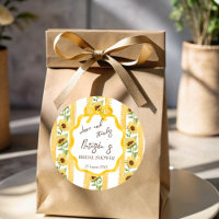 Love in bloom sunflowers bridal shower favour
