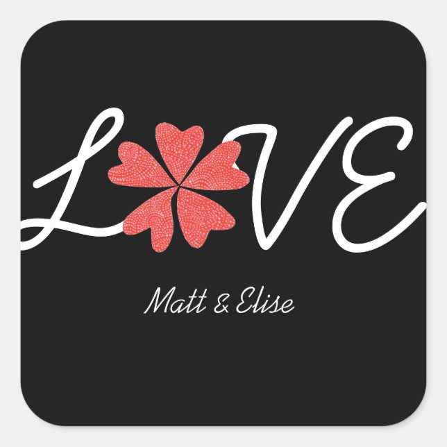 Love in Bloom wedding seal (Front)