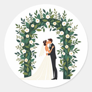 Love in Bloom Wedding Sticker