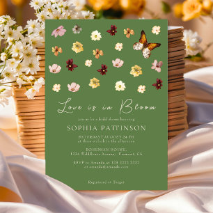 Love In Bloom Whimsical Wildflower Bridal Shower Invitation