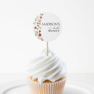 Love In Bloom, Wildflower Bridal Shower Classic Round Sticker