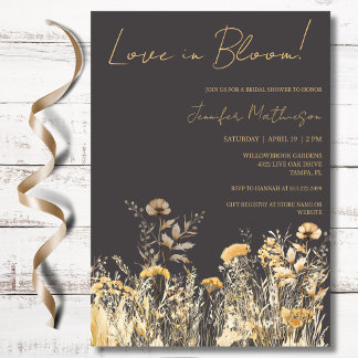 Love in Bloom Wildflower Bridal Shower Invitation