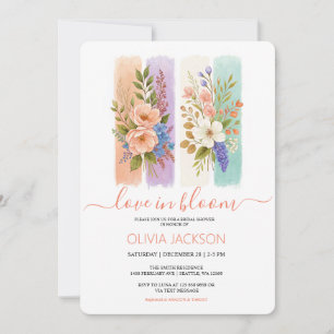 Love in bloom Wildflower Bridal Shower Invitation