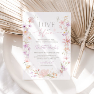 Love in Bloom Wildflower Floral Bridal Shower Invitation