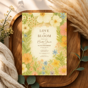 Love in Bloom Wildflower Garden Bridal Shower Invitation