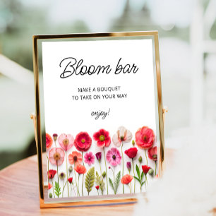 Love in Bloom Wildflowers Bloom or Flower Bar Poster