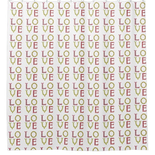 Love in Colour Shower Curtain (Front)