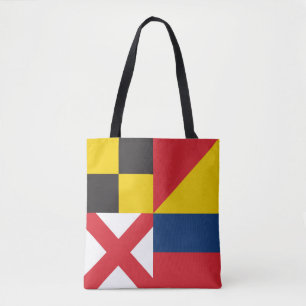LOVE in Colourful Nautical Signal Flags Tote Bag