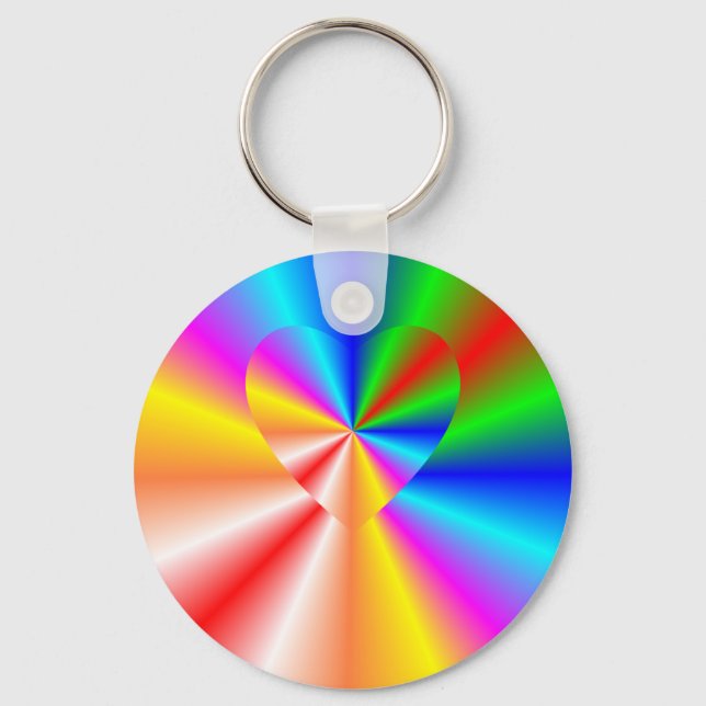 Love in Disguise Heart Key Ring (Front)