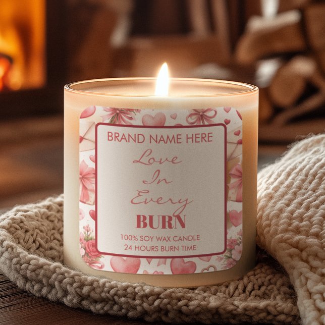 Love in Every Burn Valentine’s Day Candle Label (Creator Uploaded)