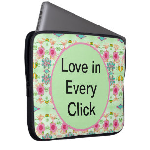 Love in Every Click Laptop Sleeve
