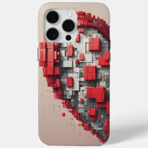 Love in Every Detail – Heart Design for a Stylish iPhone 15 Pro Max Case