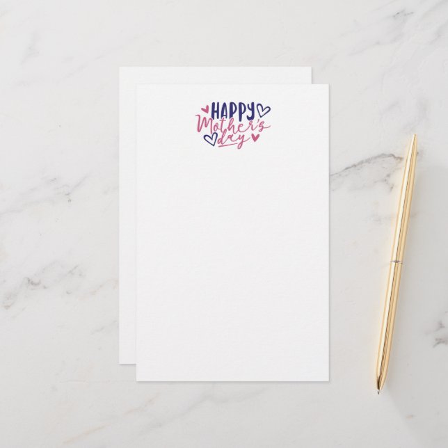 Love in Every Letter Stationery (Front/Back In Situ)