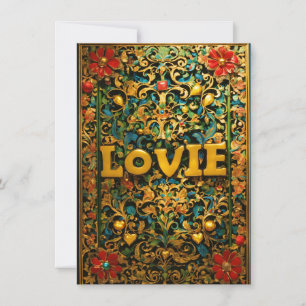 "Love in Every Word – Personalised Valentine’s Car Holiday Card