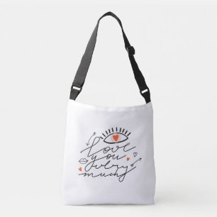 Love in Eyes: Vintage Romantic Beauty. Crossbody Bag