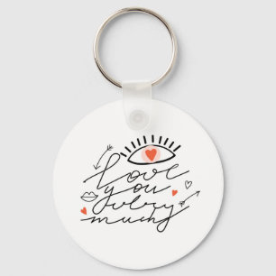 Love in Eyes: Vintage Romantic Beauty. Key Ring