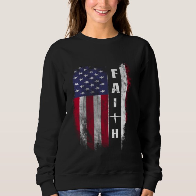 Love in Faith unisex-adult Love in Faith American  Sweatshirt (Front)