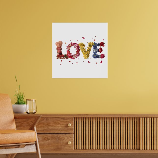 Love In Flowers Poster (Living Room 2)