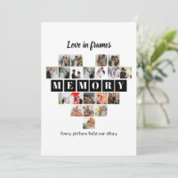 Love in Frames Heart 20 Photo Collage Romantic