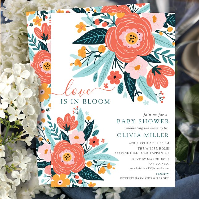 Love in Full Bloom Baby Shower Invitation (Creator Uploaded)