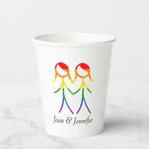 Love In Full Colour Paper Cups