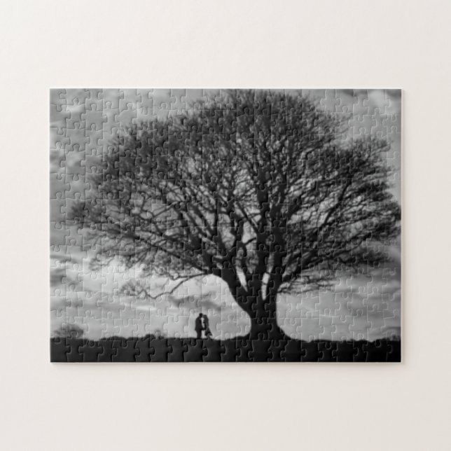 Love in Grey Scale Jigsaw Puzzle (Horizontal)