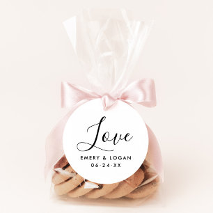 Love in Hand Lettered Script Wedding Monogram Self-inking Stamp