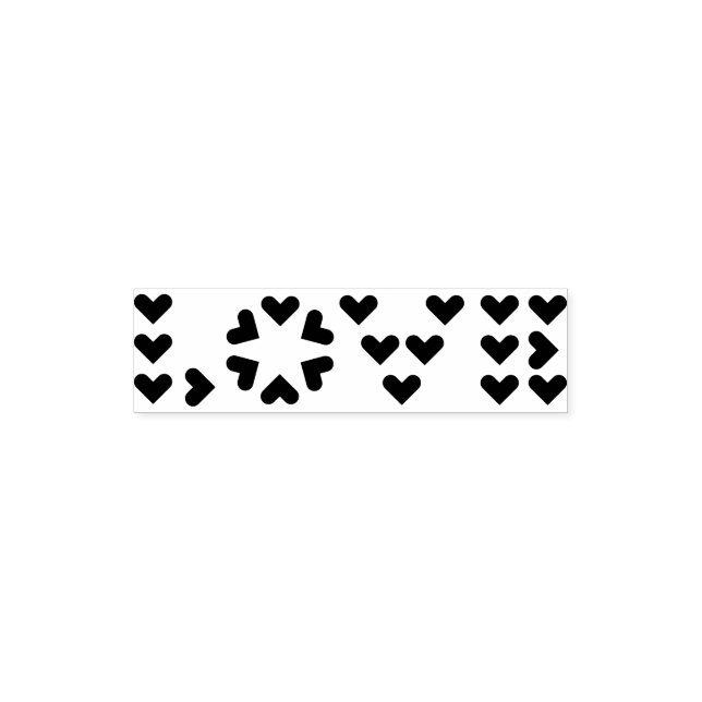 LOVE in hearts Self-inking Stamp (Design)