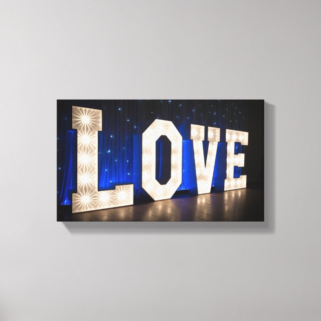 Love in Lights Canvas Print (Front)